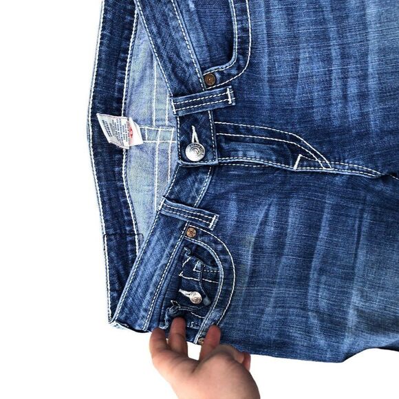 True Religion Jeans Size 30 HI RISE BOOT Blue - Picture 7 of 7
